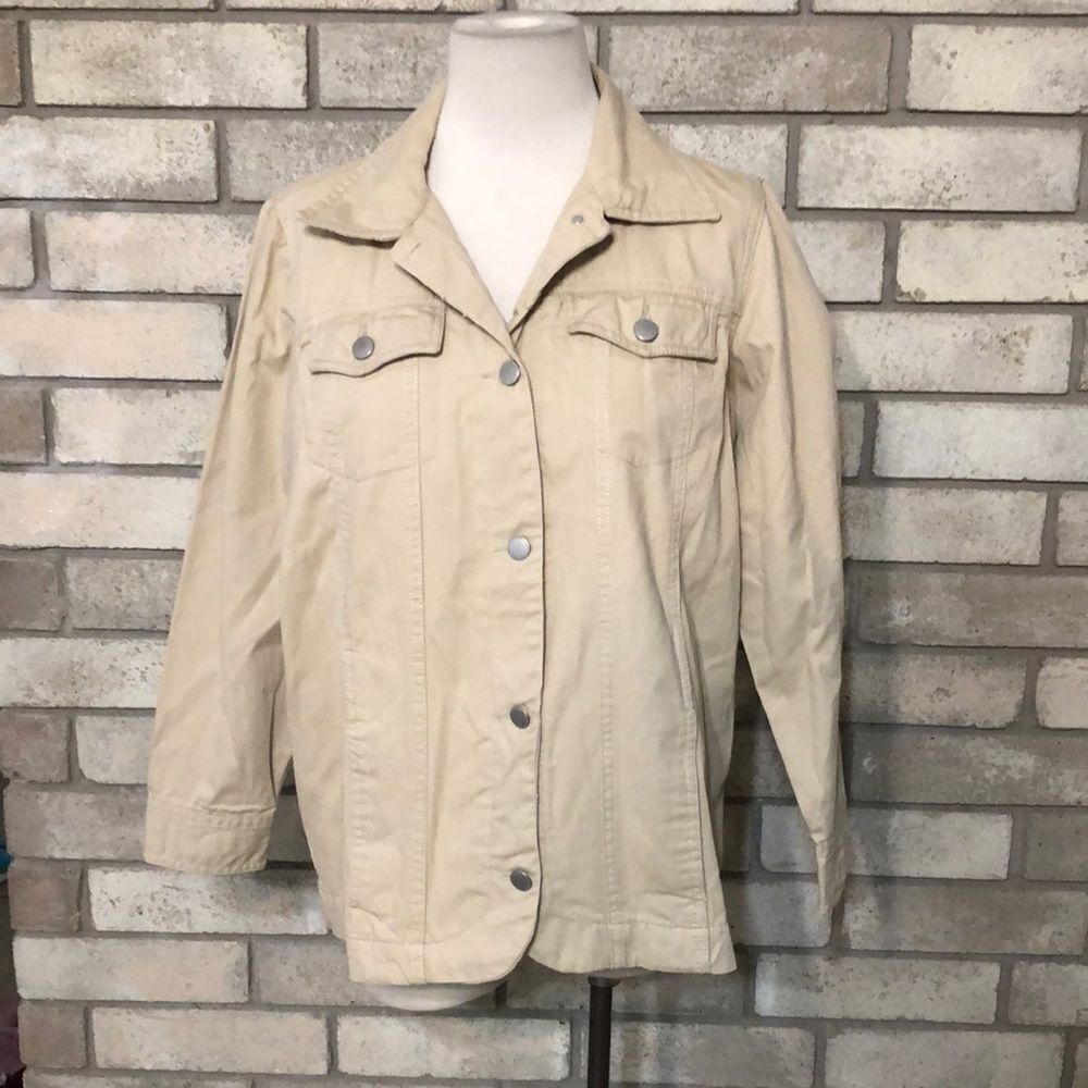 3for$20 tan jean jacket medium